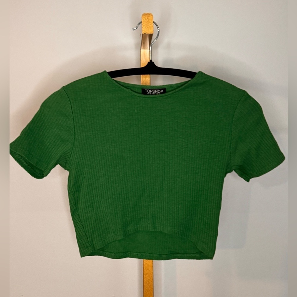 Topshop Vibrant Green Women's Crop Top